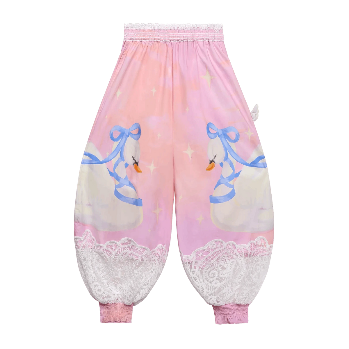 Swan Print Breezy Anti-Mosquito Pants Namma Markt
