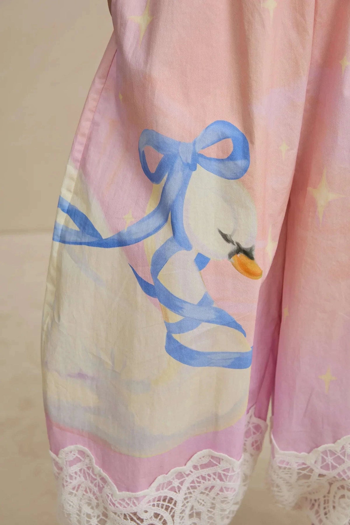Swan Print Breezy Anti-Mosquito Pants Namma Markt