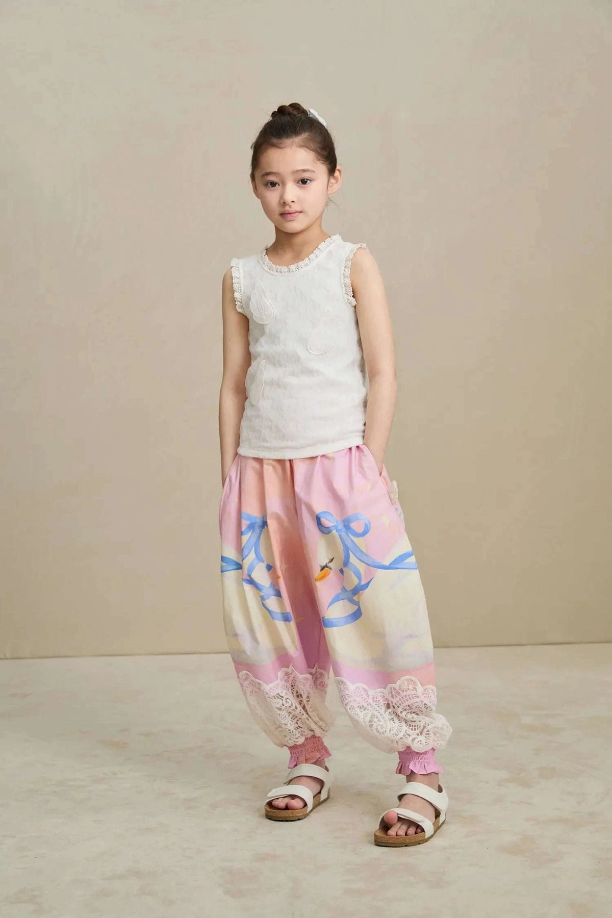 Swan Print Breezy Anti-Mosquito Pants Namma Markt