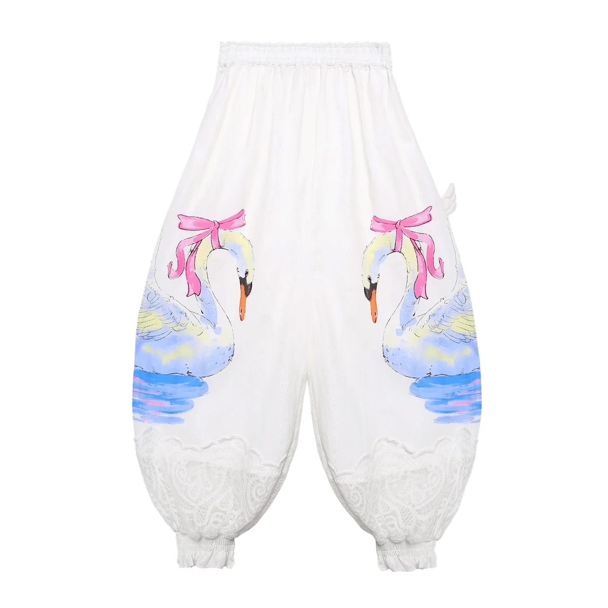 Swan Print Breezy Anti-Mosquito Pants Namma Markt