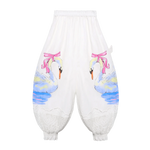Swan Print Breezy Anti-Mosquito Pants Namma Markt