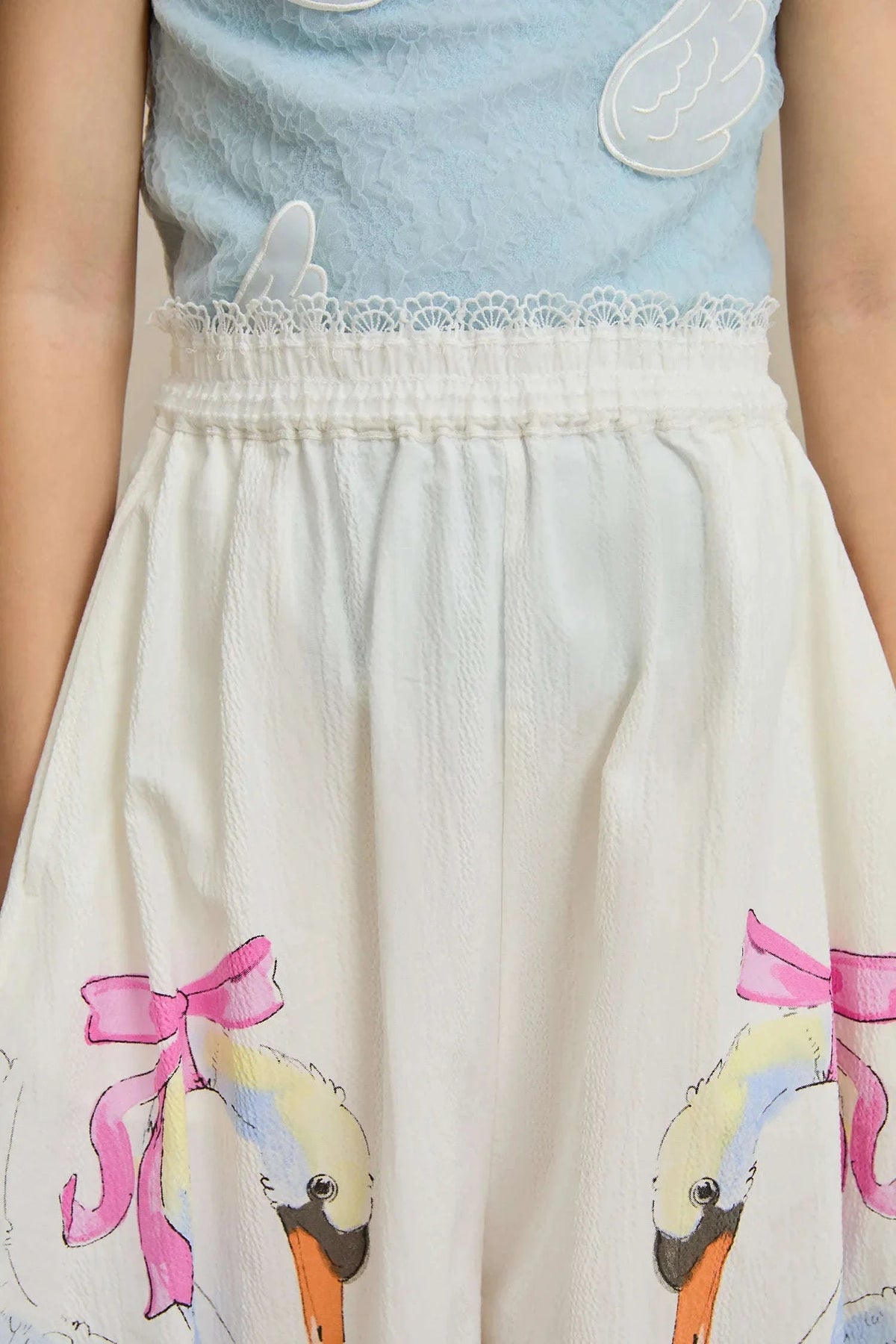 Swan Print Breezy Anti-Mosquito Pants Namma Markt