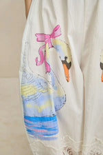 Swan Print Breezy Anti-Mosquito Pants Namma Markt