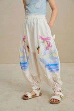 Swan Print Breezy Anti-Mosquito Pants Namma Markt