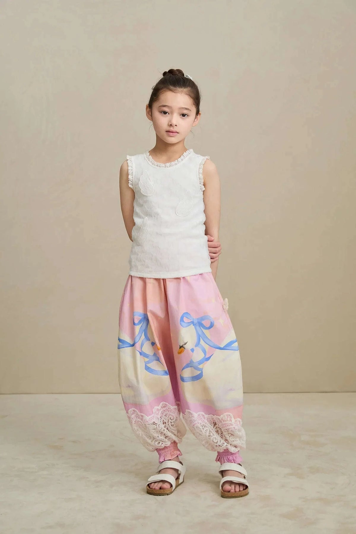 Swan Print Breezy Anti-Mosquito Pants Namma Markt