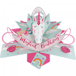 Grußkarte PopUp "Magical Birthday" Einhorn