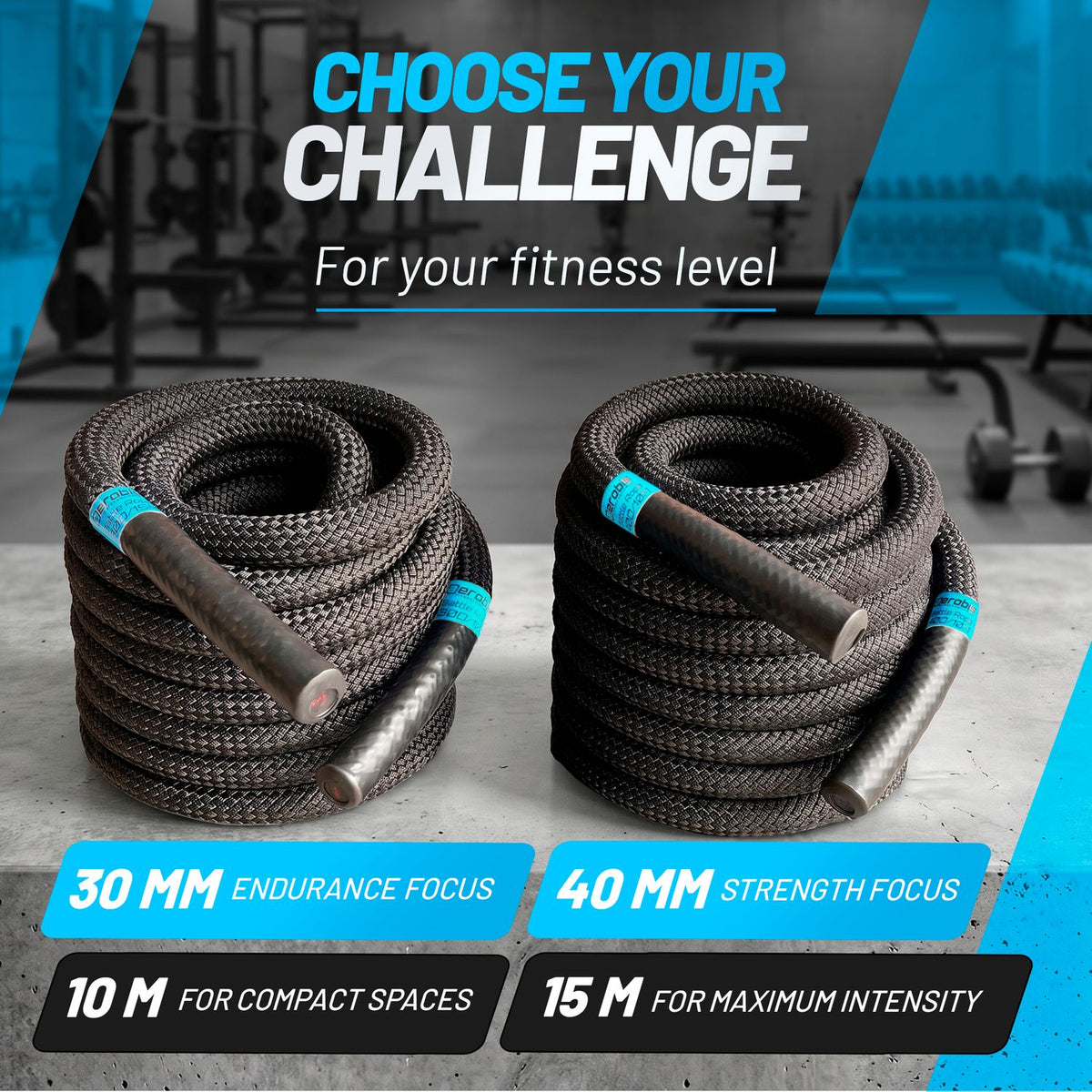 Premium Battle Rope - Very flexible