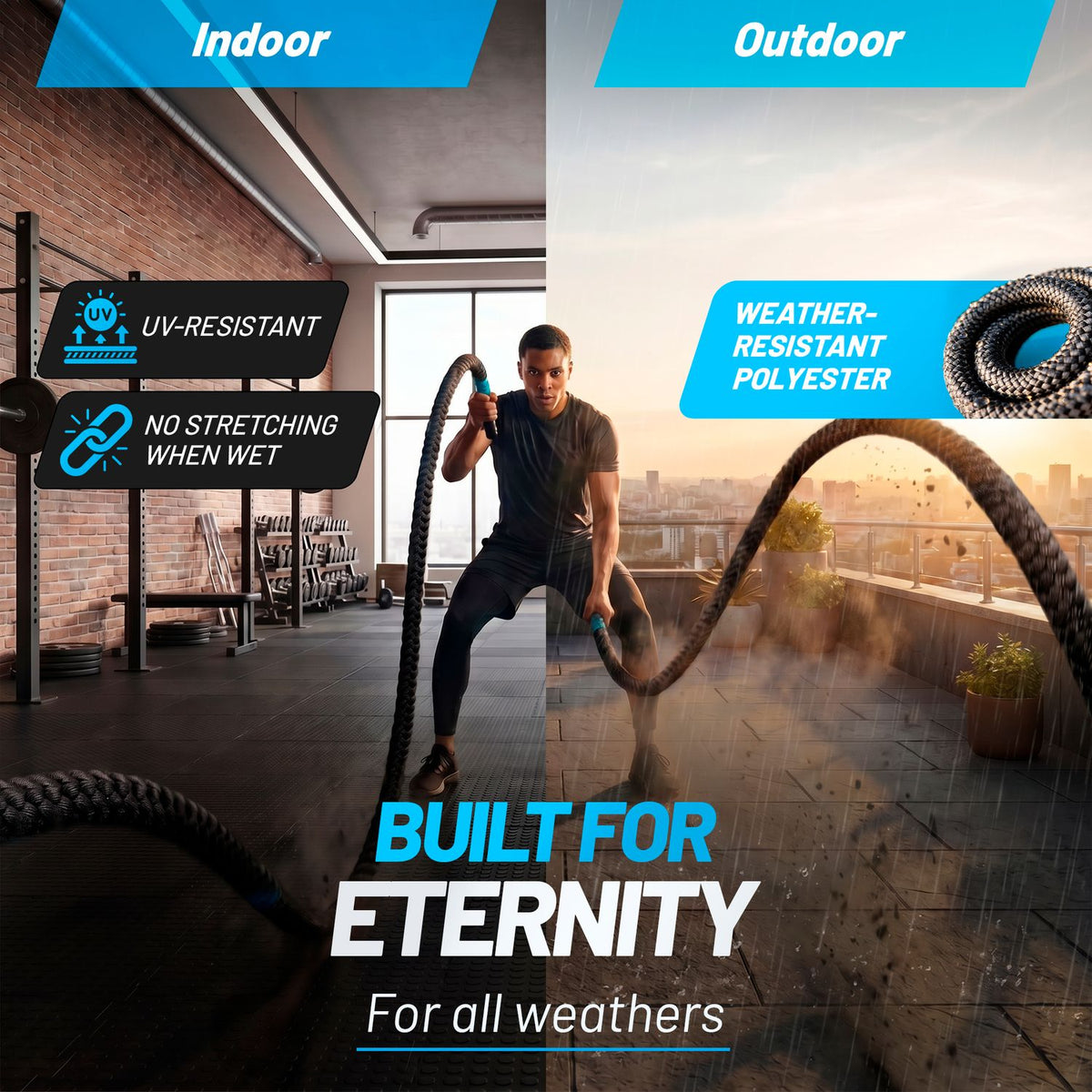 Premium Battle Rope - Very flexible