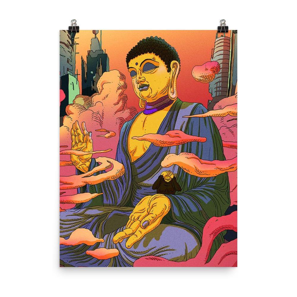 Buddhas Girl Poster – Trippy Wall Art