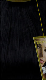 Clip-in Haar Extensions mit Echthaar, #01, Tiefschwarz, 40 50 60+cm,85-105g, PROFESSIONAL, BIONORA