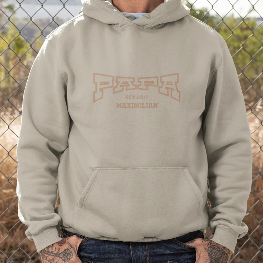 PAPA Hoodie COLLEGE personalisiert