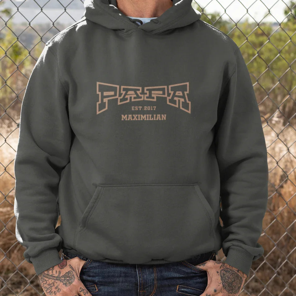 PAPA Hoodie COLLEGE personalisiert