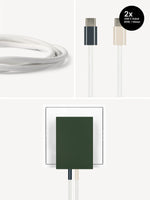 USB-C Ladegerät 65W + 2x USB-C Kabel (Midnight+Dune)