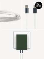 USB-C Ladegerät 65W + 2x USB-C Kabel (Midnight)