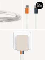 USB-C Ladegerät 65W + 2x USB-C Kabel (Autumn+Midnight)