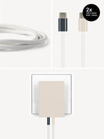 USB-C Ladegerät 65W + 2x USB-C Kabel (Midnight+Dune)