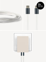 USB-C Ladegerät 65W + 2x USB-C Kabel (Midnight)