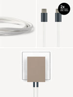 USB-C Ladegerät 65W + 2x USB-C Kabel (Midnight)