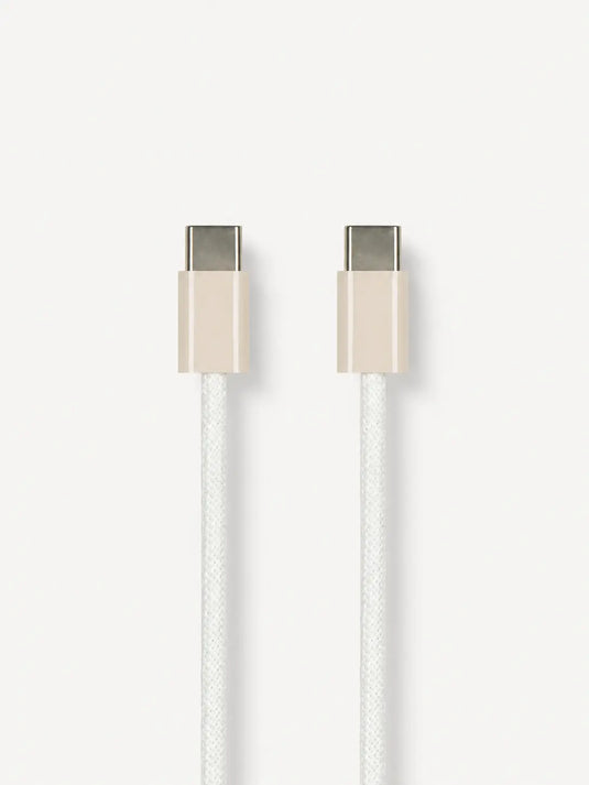 USB-C Kabel 60W gewebt | Farbe: Dune | Länge: 1m