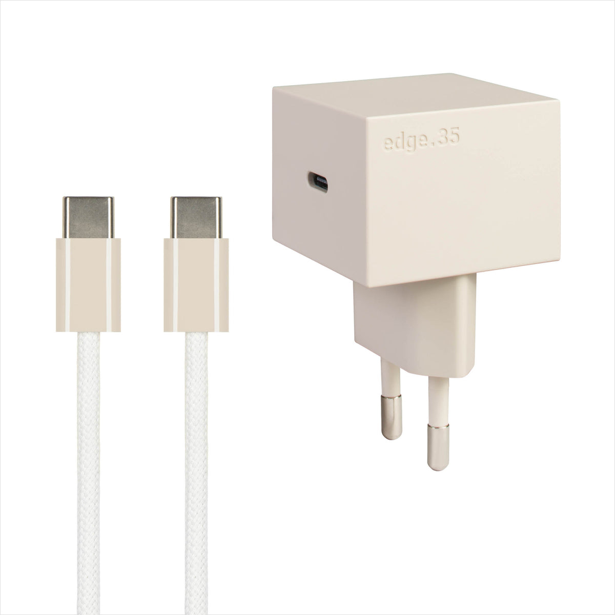 USB-C Ladegerät 35W + USB-C Kabel (Dune)