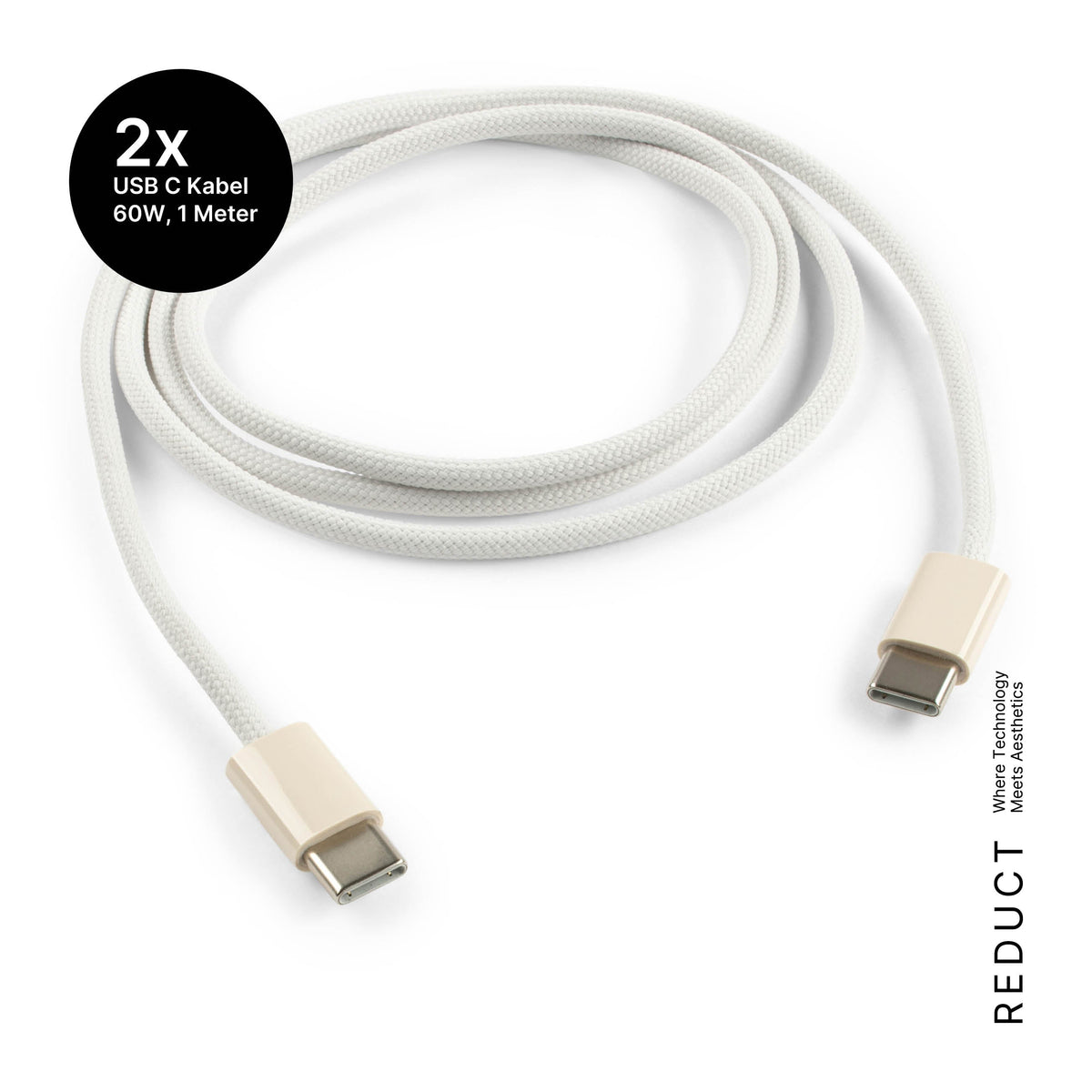 USB-C Ladegerät 65W + 2x USB-C Kabel (Dune)