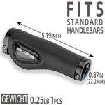 ROCKBROS Fahrradgriffe Ledergriffe für Lenker mit 22,2 mm Durchmesser