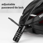 ROCKBROS Fahrradschloss Multifunktion mit Zahlencode Helmschloss