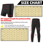ROCKBROS Herren Radhose mit abnehmbarer gepolsterter