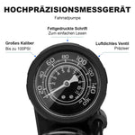 ROCKBROS Mini Fußpumpen Luftpumpe mit Manometer