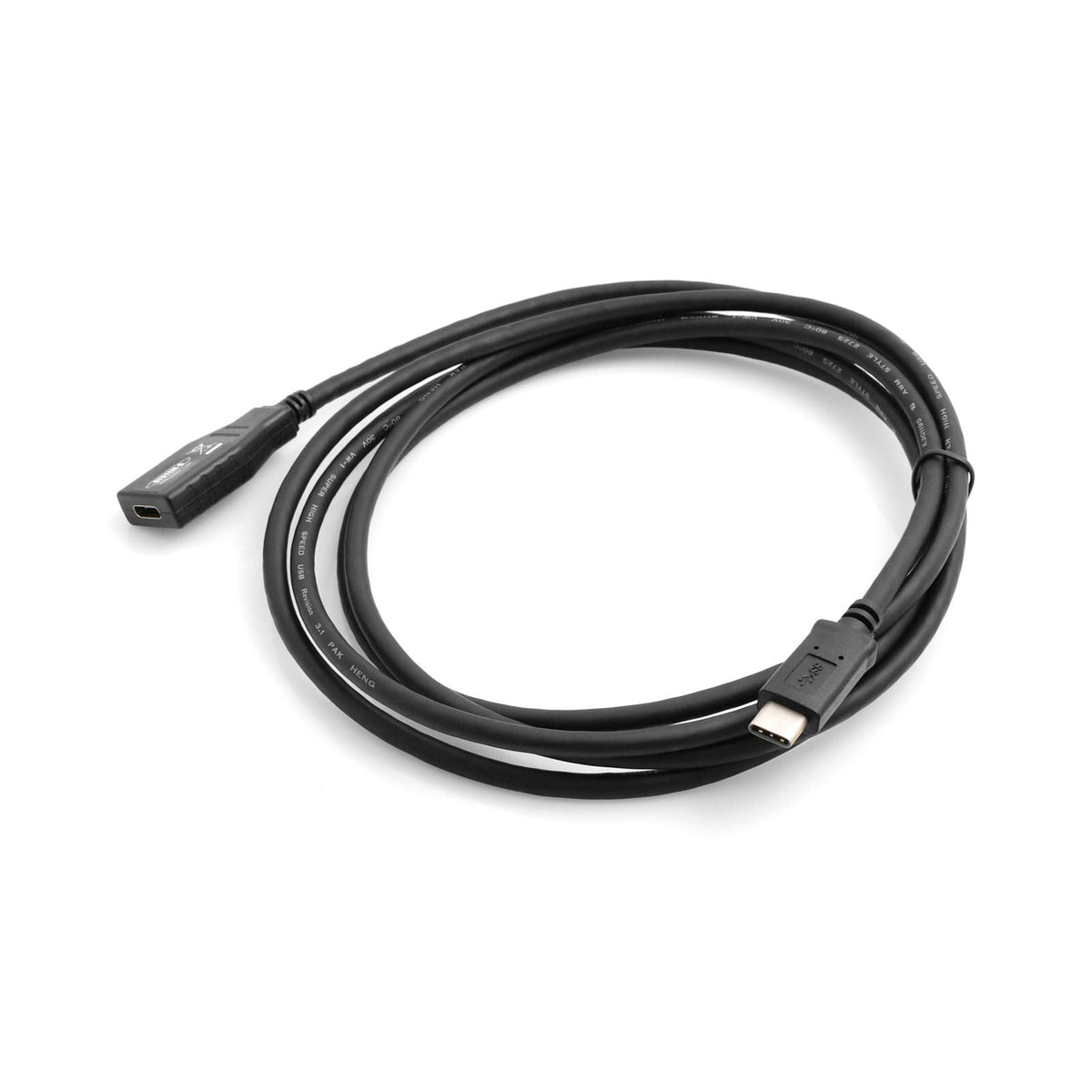 Verlängerung 2m USB 3.1 Type C (female) zu USB 3.1 C (male) Kabel | System-S