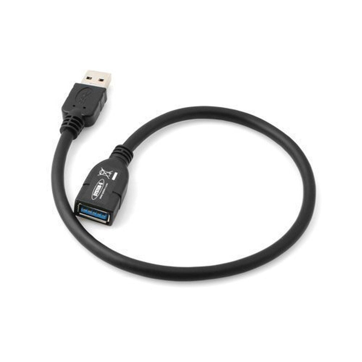 USB 3.0 Typ A (male) auf USB 3.0 Typ A (female) Kabel Datenkabel Verlängerungskabel 30 cm | System-S