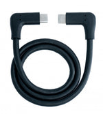 USB 3.1 Gen 2 Kabel 2 m Typ C Stecker zu Stecker 2x Winkel in Schwarz