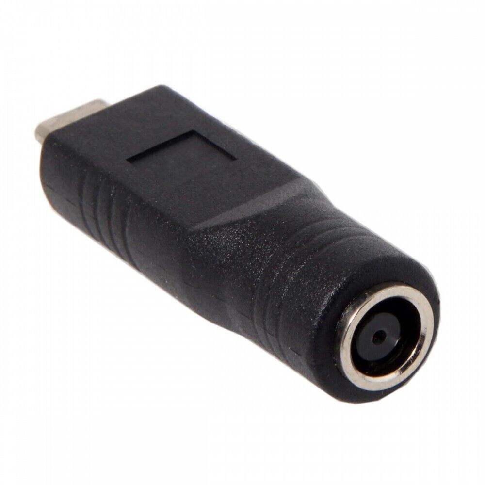USB 3.1 Adapter Typ C Stecker zu DC 20 V 7,4 x 5,0 mm Stecker Kabel in Schwarz | System-S
