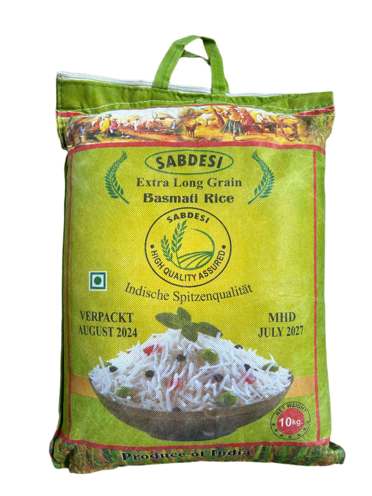 Sabdesi Premium Basmati Rice 10kg - Extra long grain