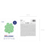 10 Stk. Luftballon Ø30cm "Uni Pastell" | Hellgrün