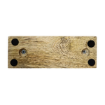 Schild Aufsteller AHOI Metall Mangoholz Maritim Dekoschild Schriftzug 17x8 cm