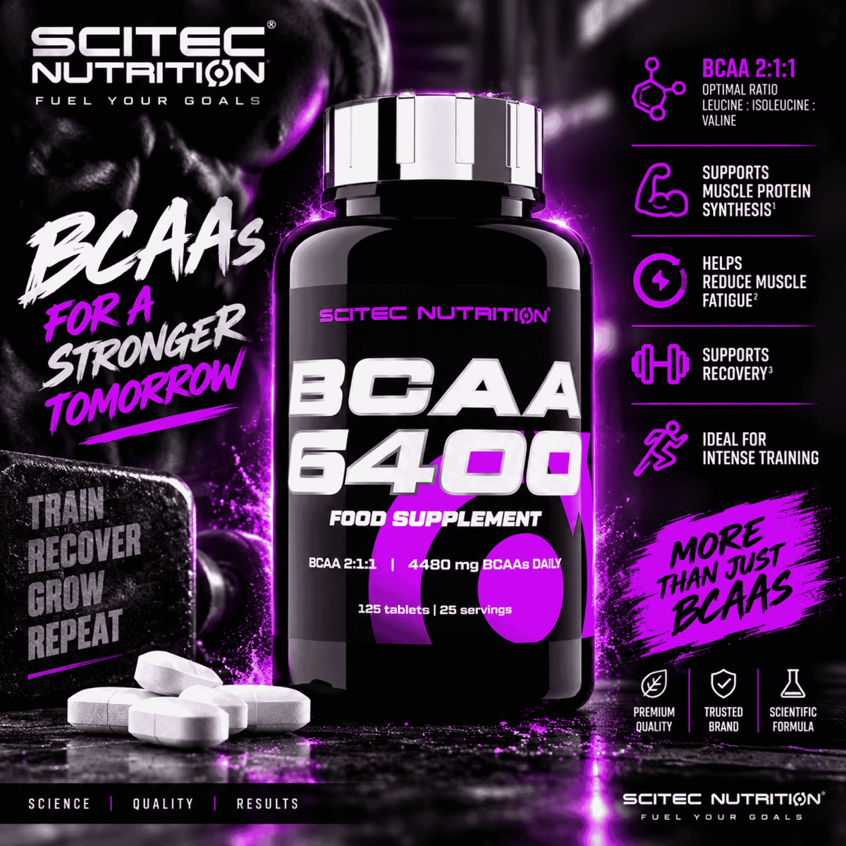 Scitec BCAA 6400 125 Tabletten