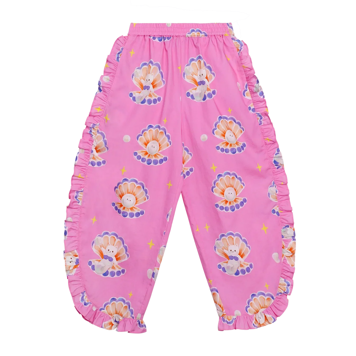 Pearl Cat Shell Print Pants