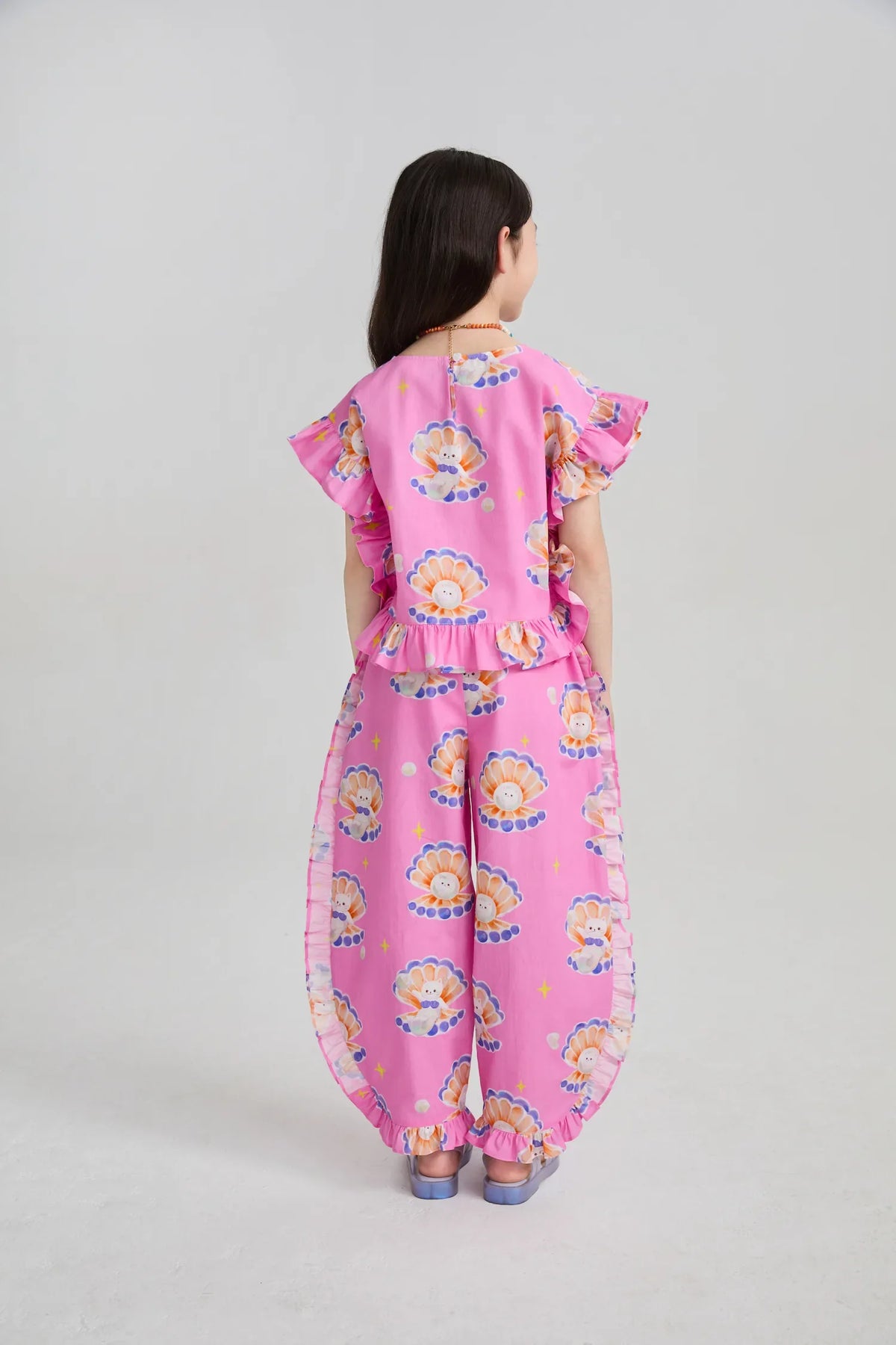 Pearl Cat Shell Print Pants