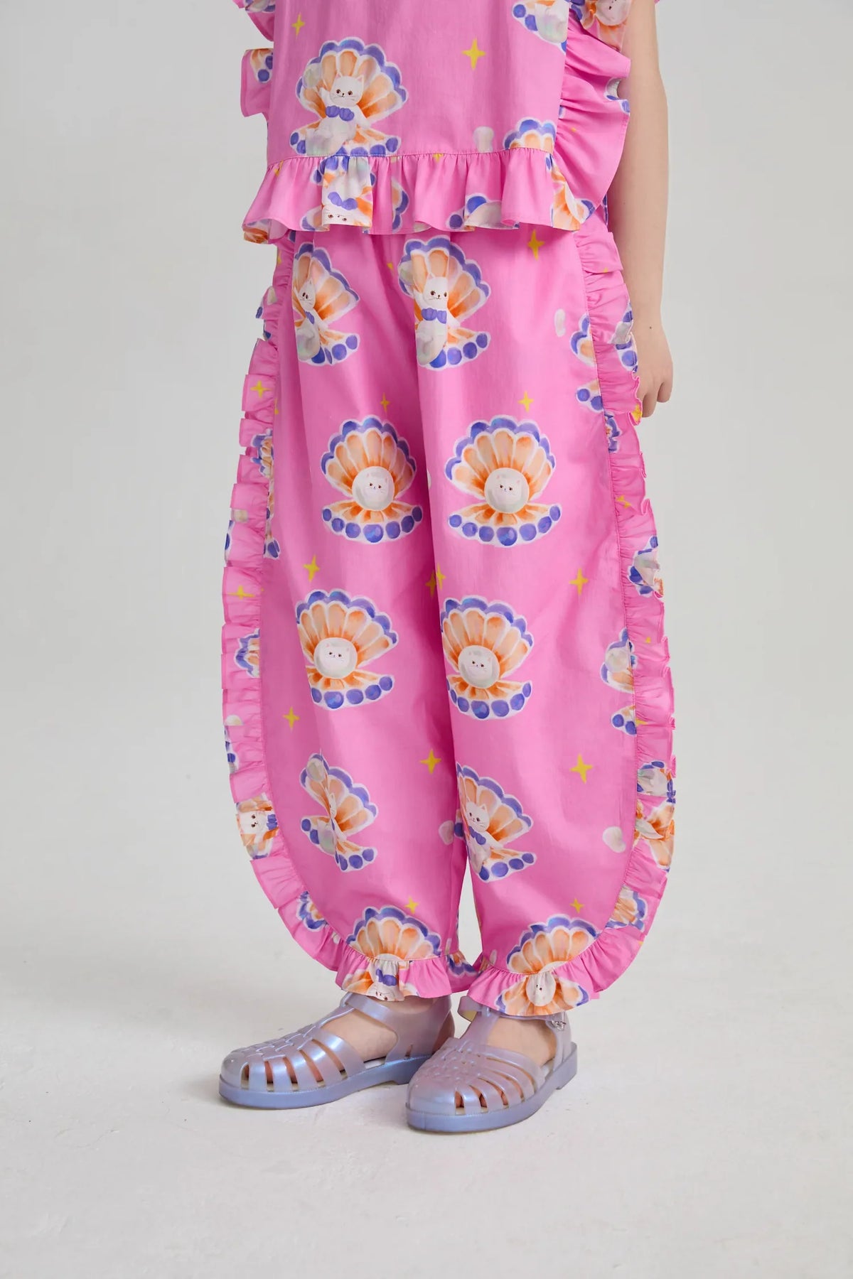 Pearl Cat Shell Print Pants