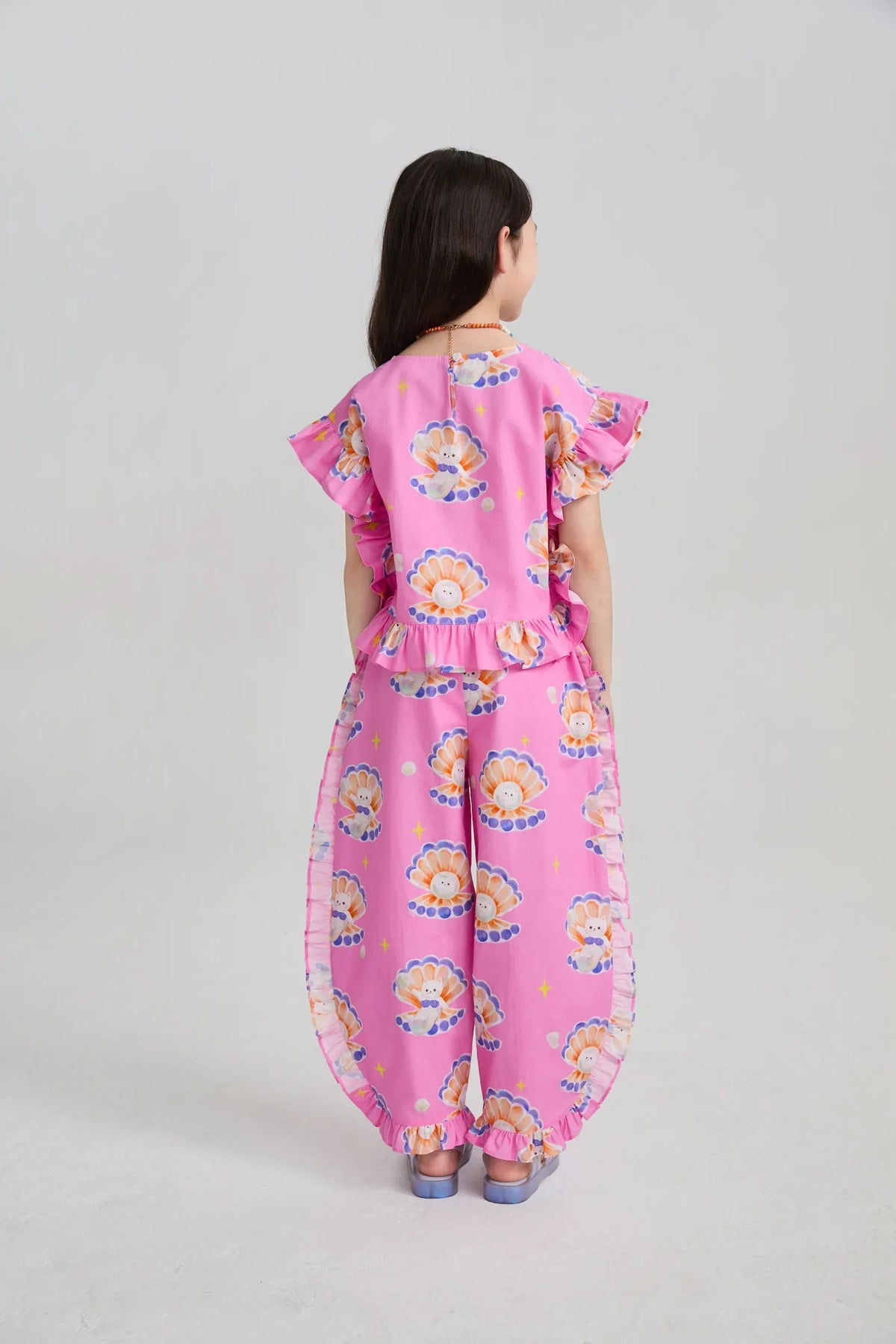 Pearl Cat Shell Print Pants