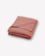Musselin-Sommerdecke "Josephin" • Altrosa