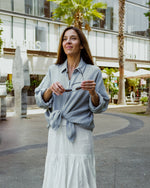 Oversize Musselin-Bluse "Maja"