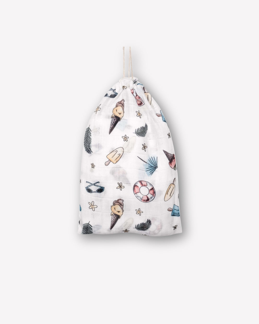 Mulltuch Bio-Baumwolle 60x60cm • Beach Day • 2er-Set