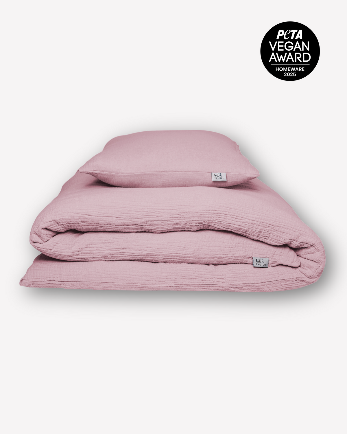 Musselin-Bettwäsche "Eliane" • Mauve