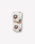 Mulltuch Bio Baumwolle 120x120cm • Brezel