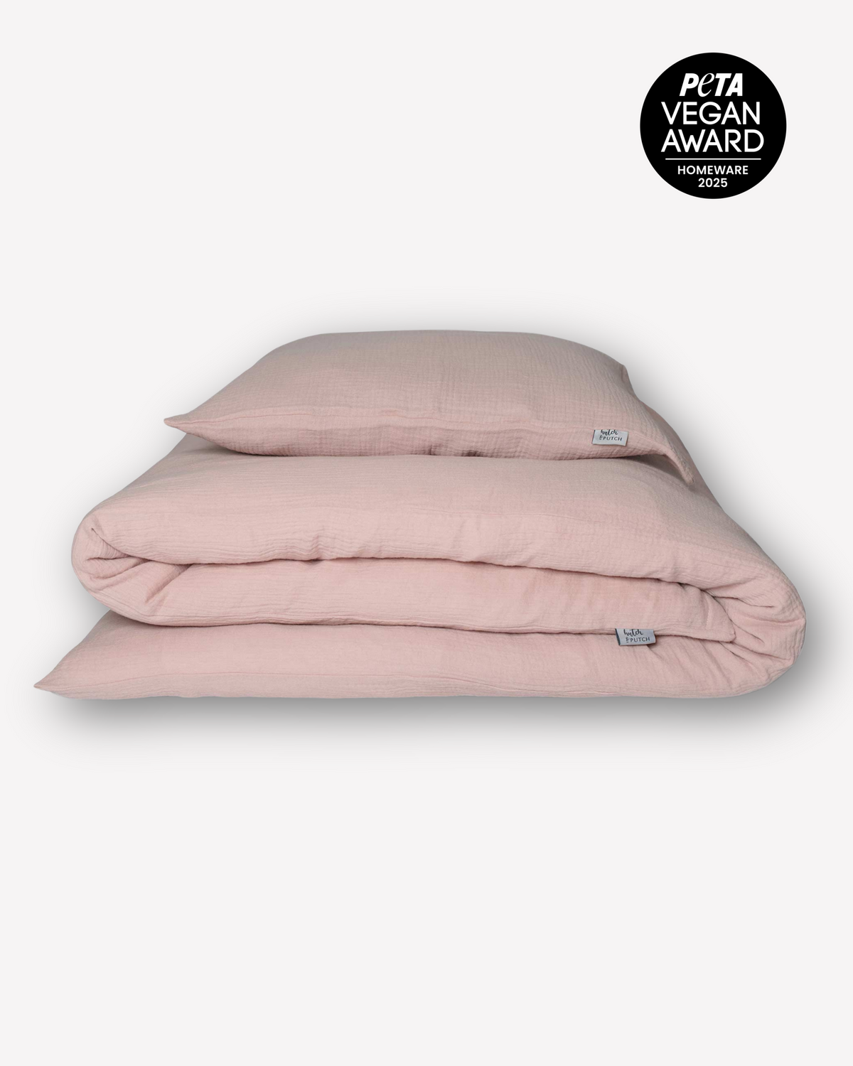 Musselin-Kinderbettwäsche "Eliane" 100x135cm • Blush