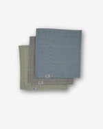Mulltuch Bio-Baumwolle 120x120cm • einfarbige Mulltücher • 3er-Set