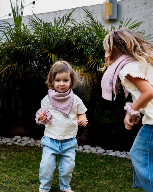 Musselin-Halstuch Baby • Mauve
