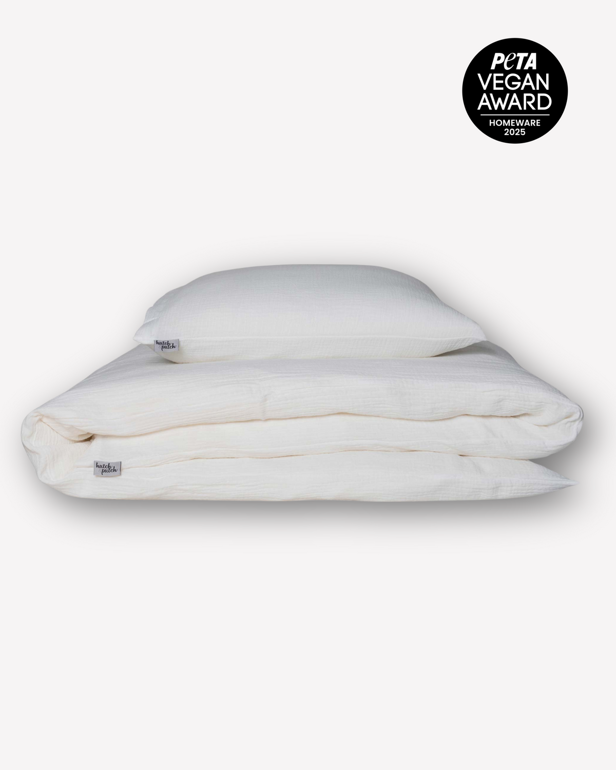 Musselin-Bettwäsche "Eliane" • Off-White